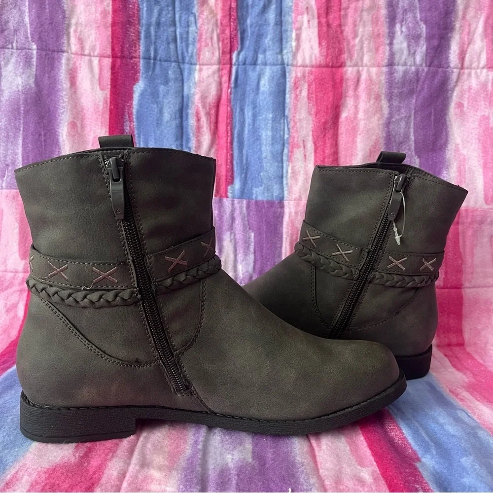 GC Shoes Nettie AnKle Boots Grey Size 10 new without tags or box